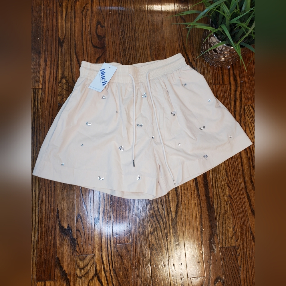 Blue B. Shorts With Rhinestones - Picture 5 of 12